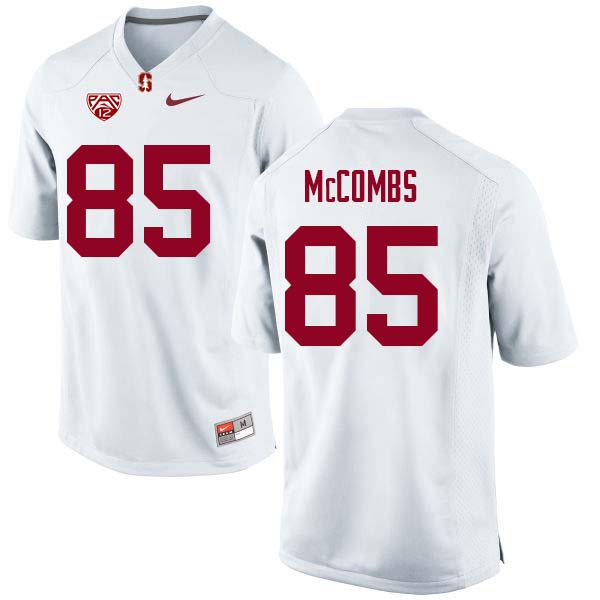 Men Stanford Cardinal #85 Kyle McCombs College Football Jerseys Sale-White